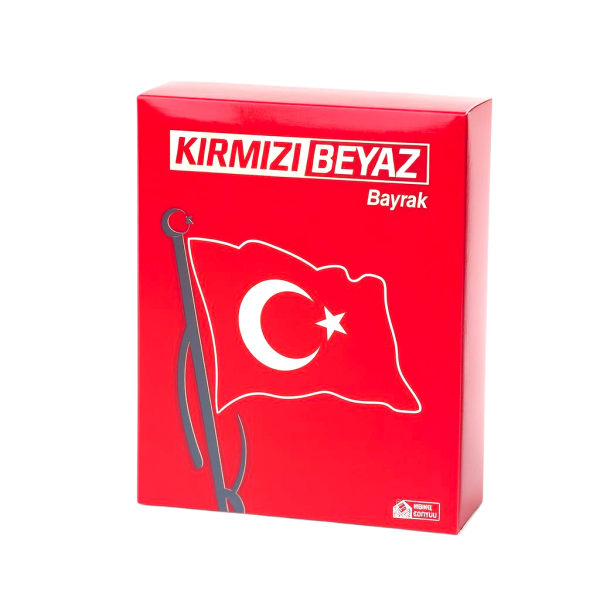 KIRMIZI BEYAZ BAYRAK 20X30 CM 10 LU