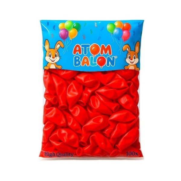 ATOM KIRMIZI BALON 100 LÜ