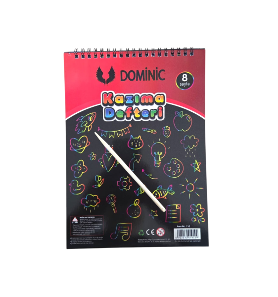 DOMİNİC KAZIMA DEFTERİ A5 8 SYF 10 LU