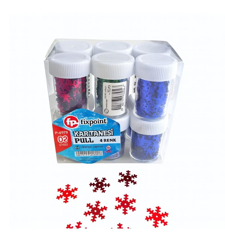 FİXPOİNT KAR TANESİ PUL 12 Lİ