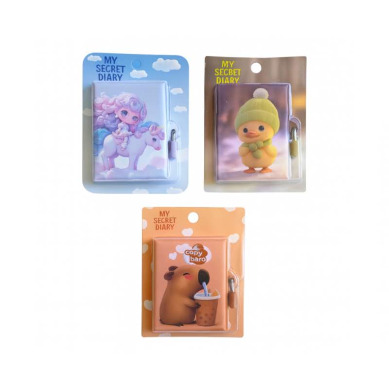 KİLİTLİ HATIRA DEFTERİ 12 Lİ CAPY ONİCORN CİVCİV