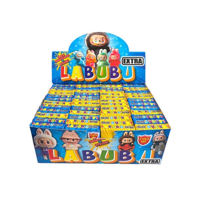 LABUBU BİBLO ANAHTARLIK STİCKER 48 Lİ