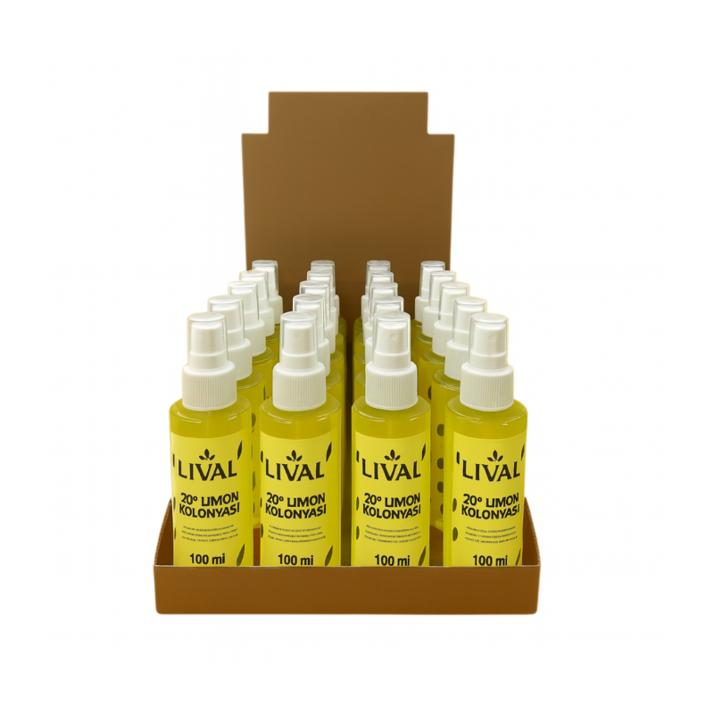 LİVAL LİMON KOLONYASI 100 ML 24 LÜ