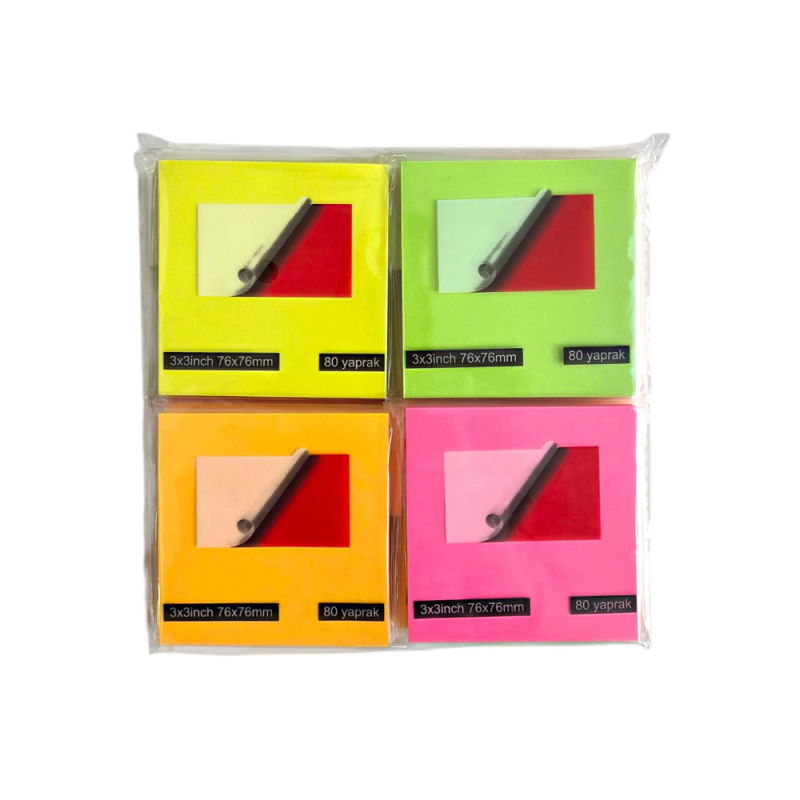 NEON 10 RENK POSTİT 12 Lİ