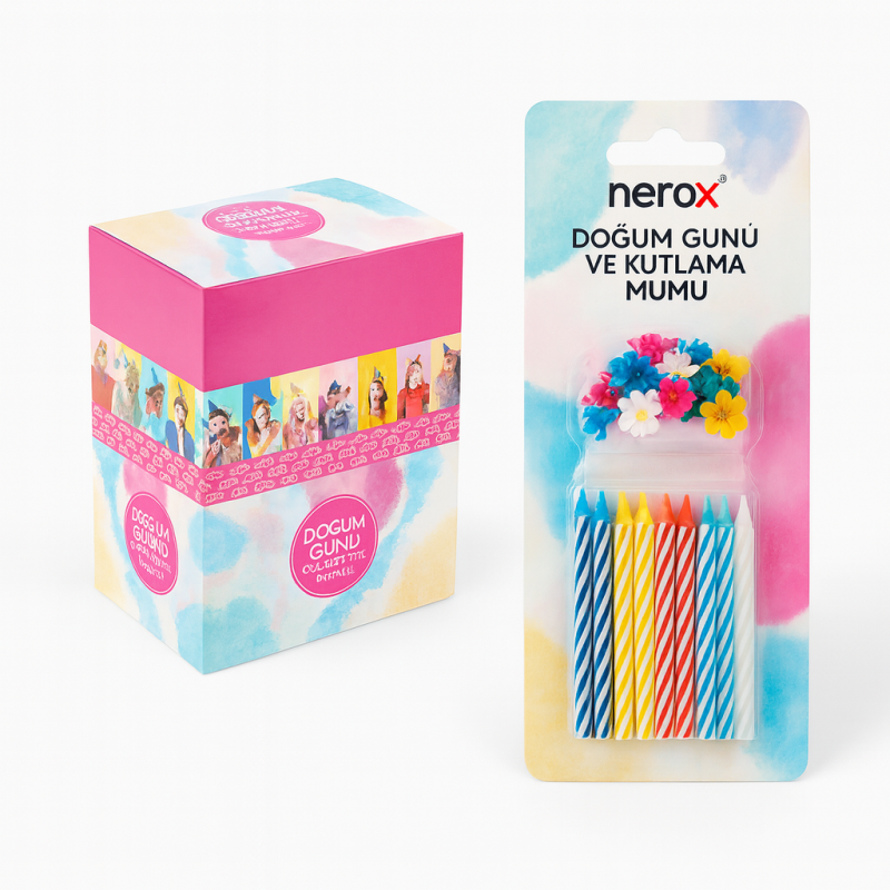 NEROX DOĞUM GÜNÜ MUMU 12 Lİ NRX-3995