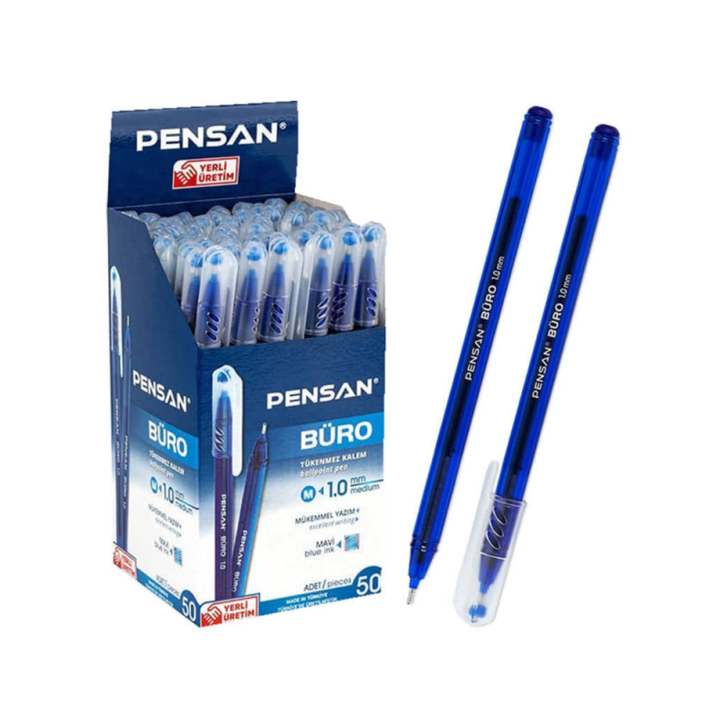 PENSAN BÜRO TÜKENMEZ MAVİ 50 Lİ