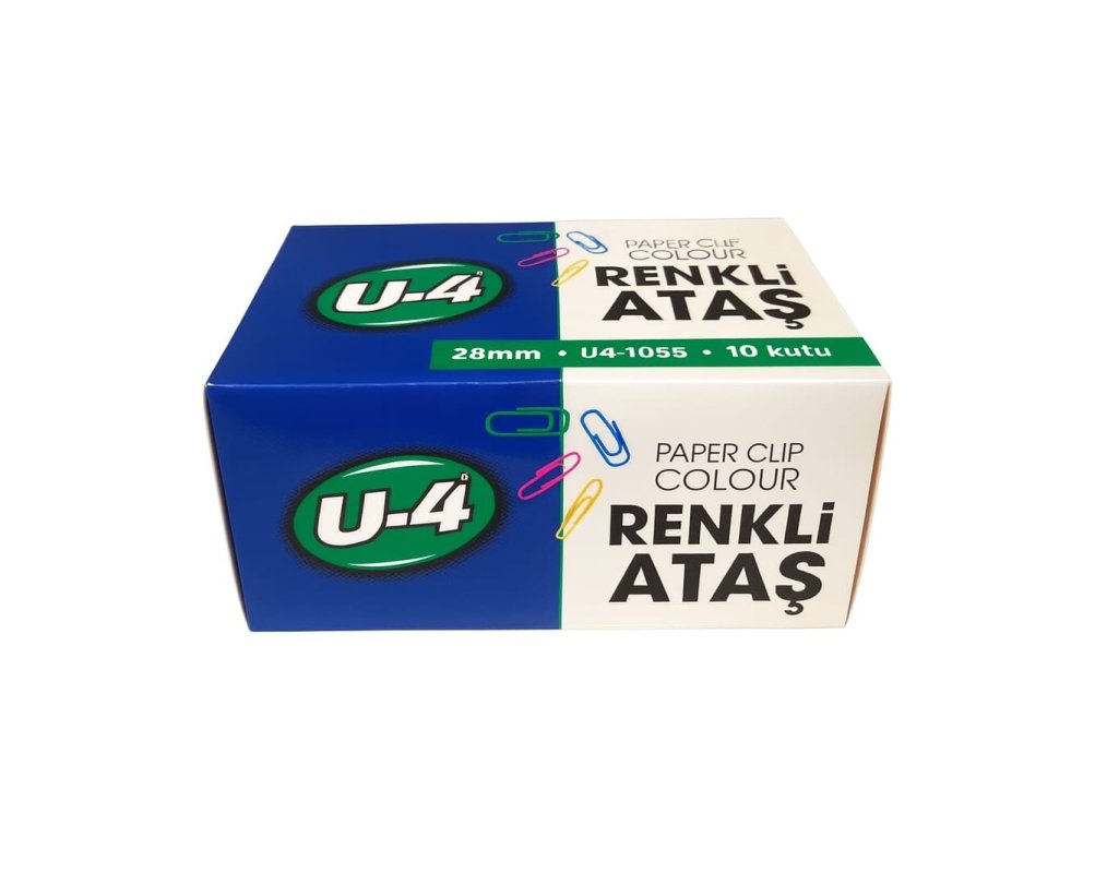 U4 ATAŞ 28 MM RENKLİ 100 LÜ 10 PAKET