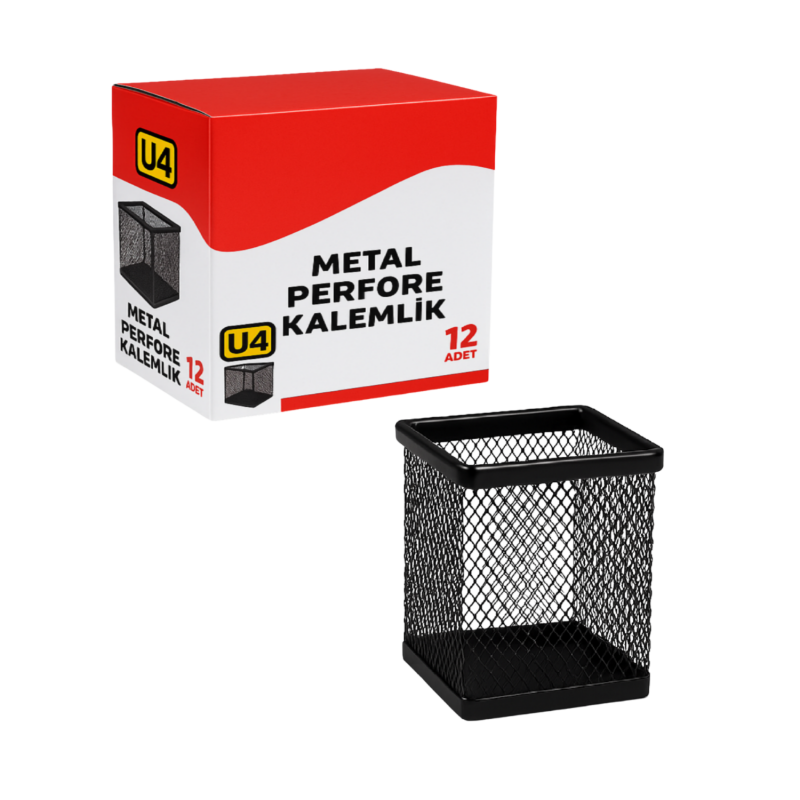U4 METAL PERFORE KALEMLİK KARE