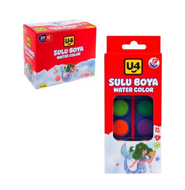 U4 SULU BOYA FIRÇA SETİ 144 LÜ U4-F229