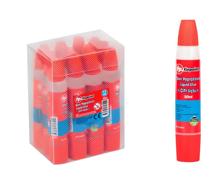 FİXPOİNT SIVI YAPIŞTIRICI 50 ML ÇİFT UÇLU 12 Lİ