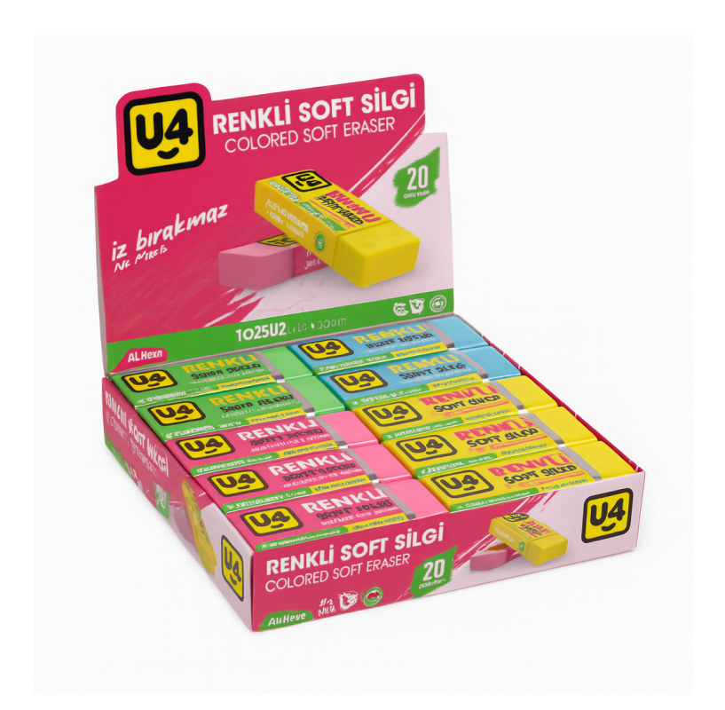 U4 SİLGİ RENKLİ 20 Lİ