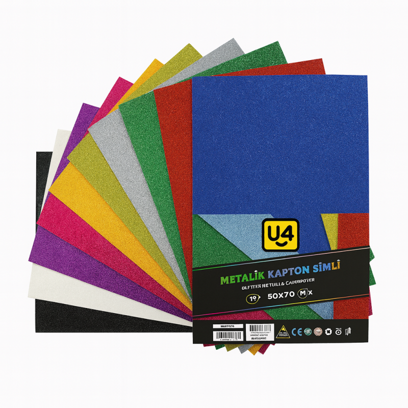 U4 FON KARTONU SİMLİ MİX 50x70 10 LU