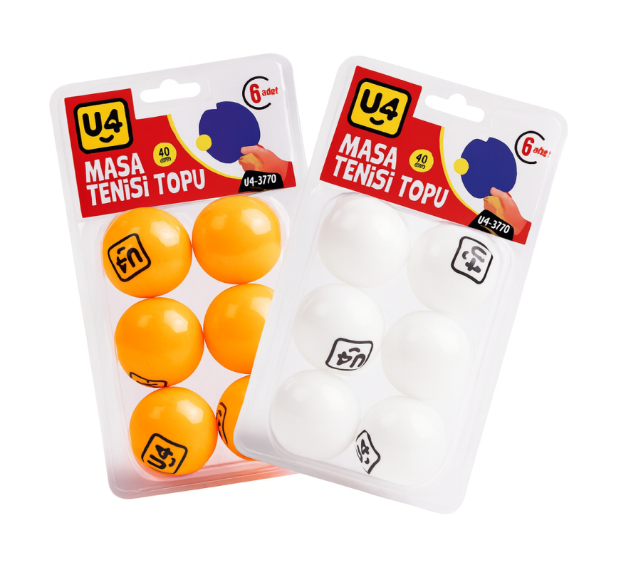 U4 PİNPON TOPU 6 LI