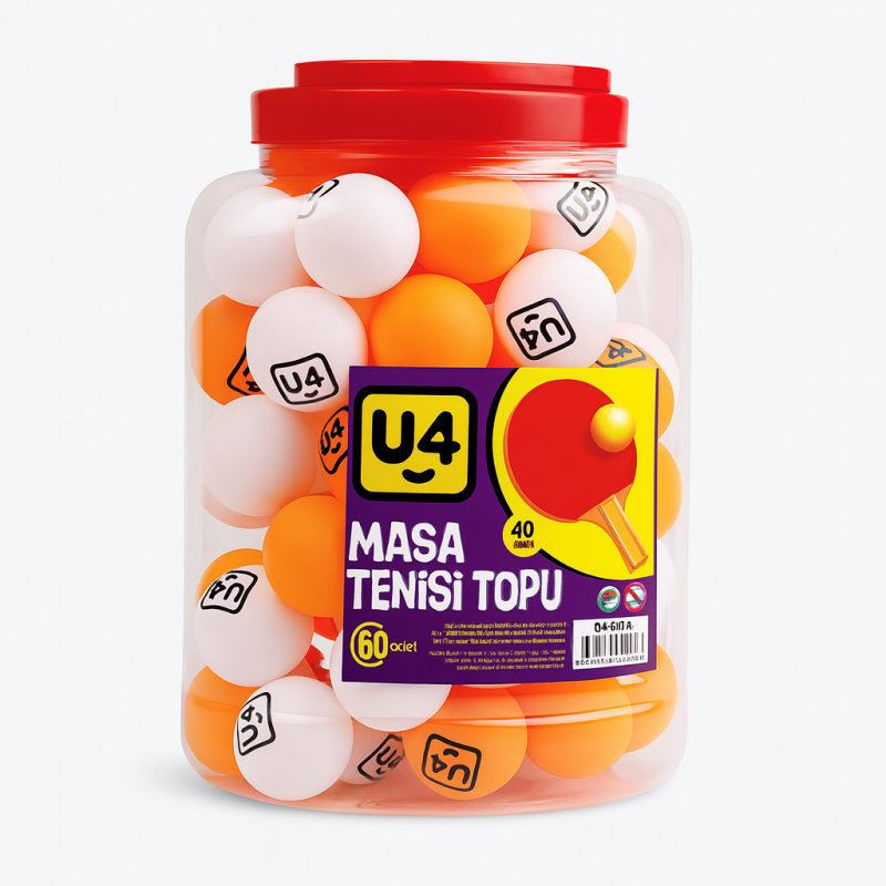 U4 PİNPON TOPU 60 LI PVC