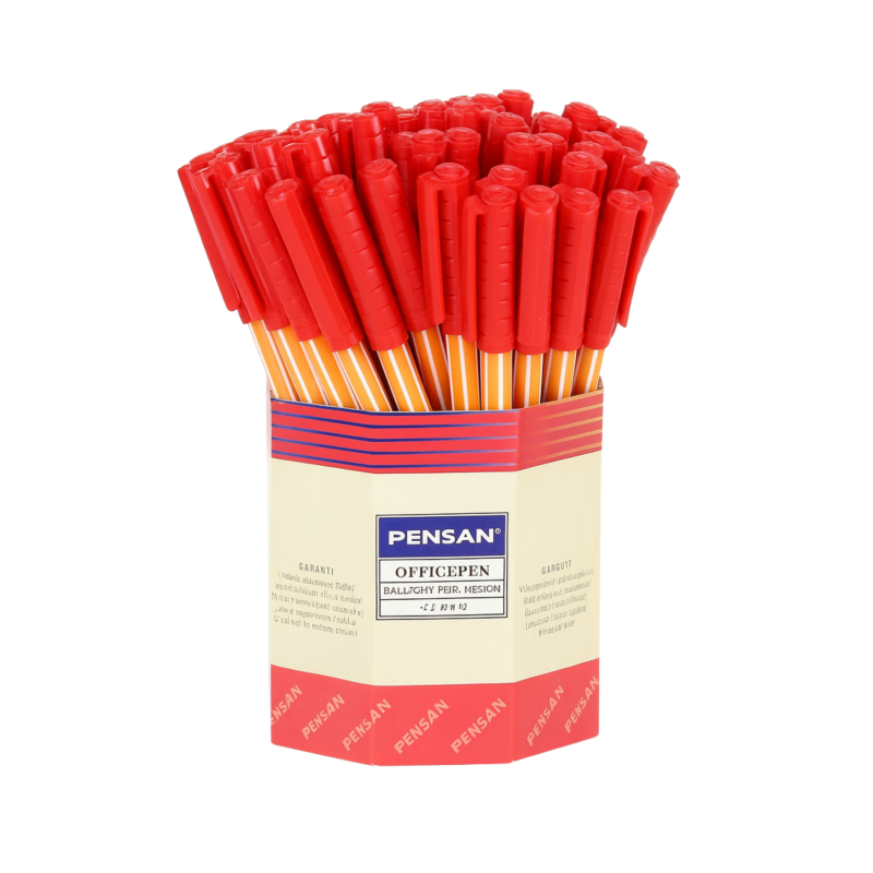 PENSAN TÜKENMEZ KALEM KIRMIZI 1010 60 LI