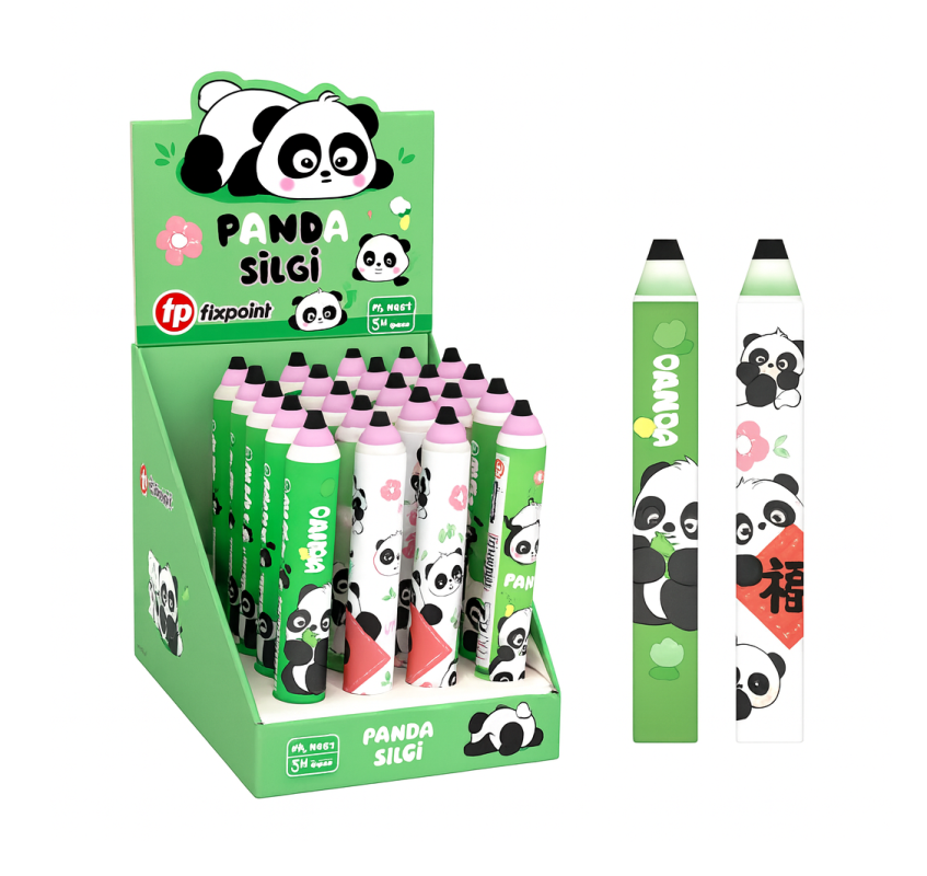 FİXPOİNT PANDA DESENLİ SİLGİ 24 LÜ P-1628