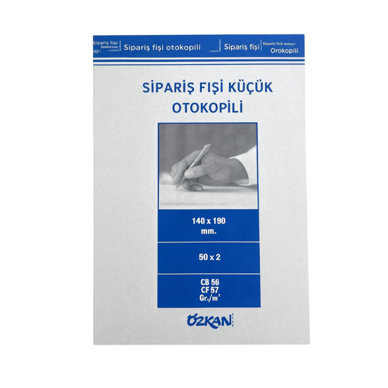 SİPARİŞ FİŞİ OTOKOPİLİ KÜÇÜK 50x2 12 Lİ