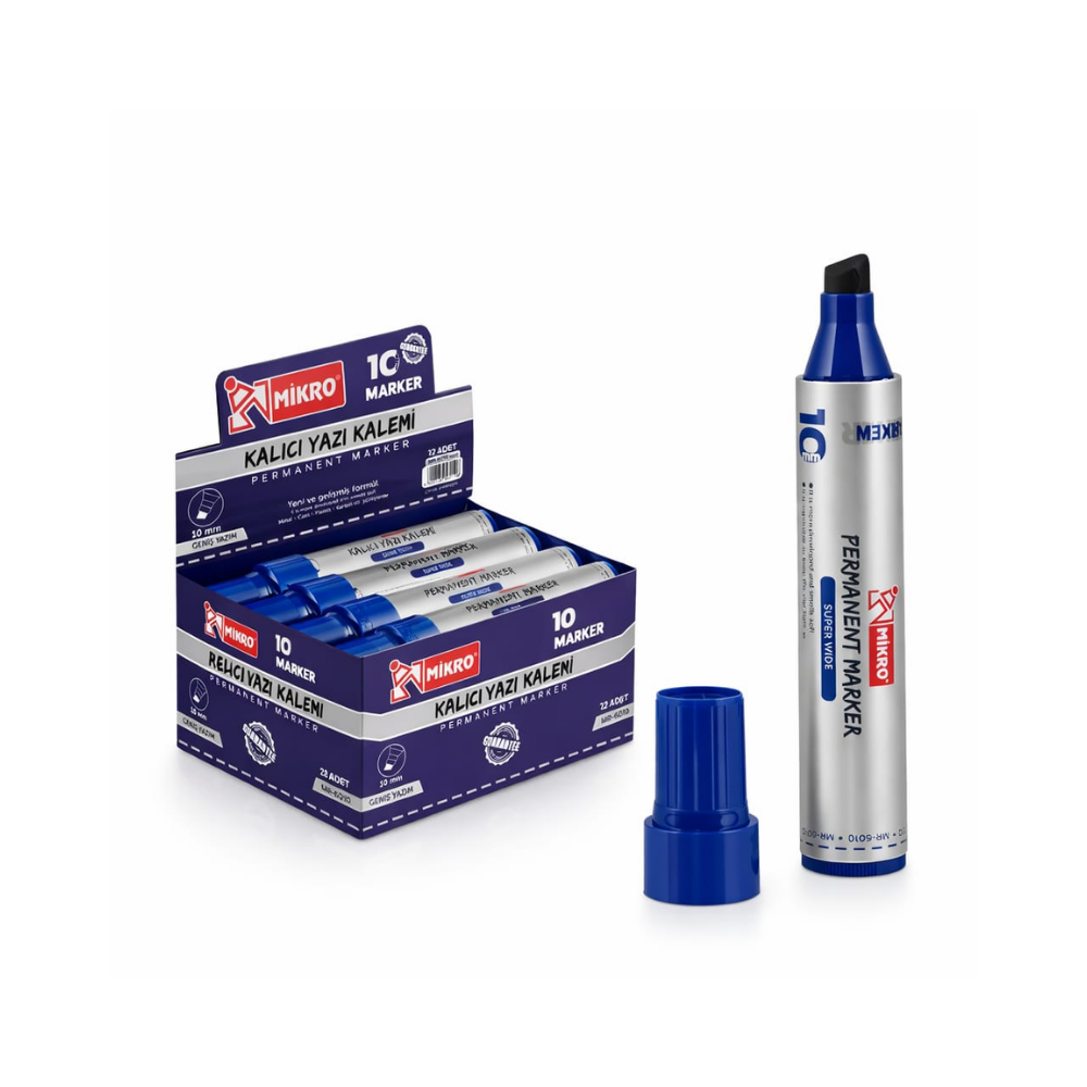 MİKRO KOLİ KALEMİ MAVİ 10 MM 12 Lİ