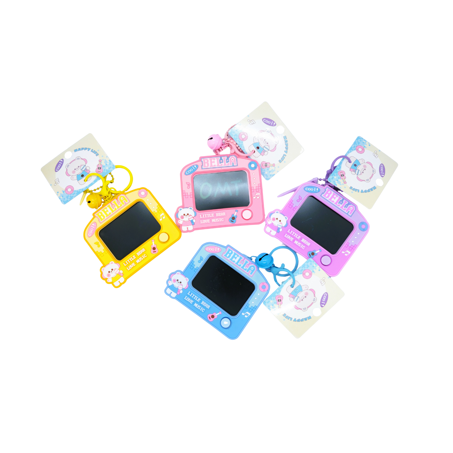 BELLA YAZI TAHTALI ANAHTARLIK 12 Lİ