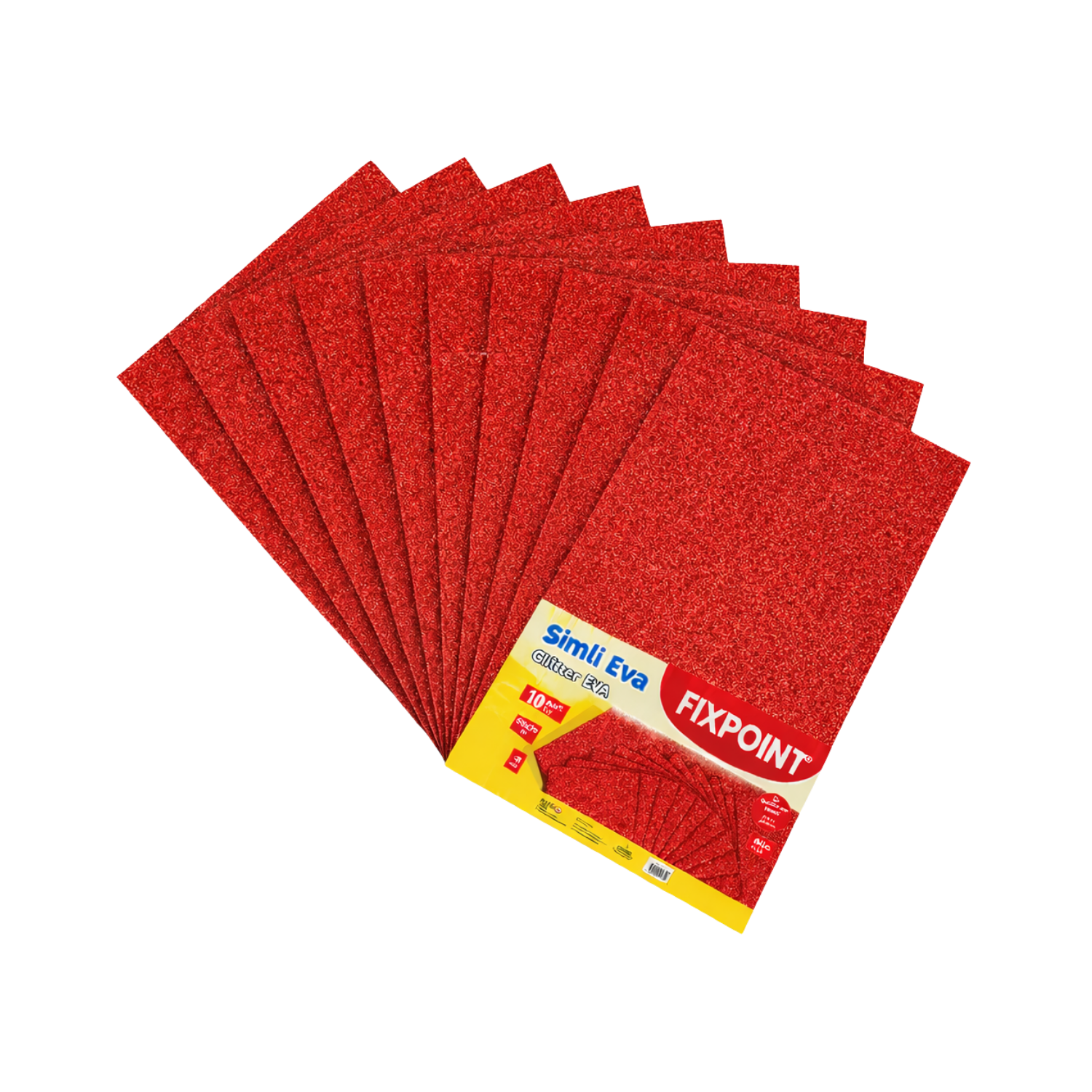FixPoint Eva Simli 20x30cm 10 lu Kırmızı P-5657