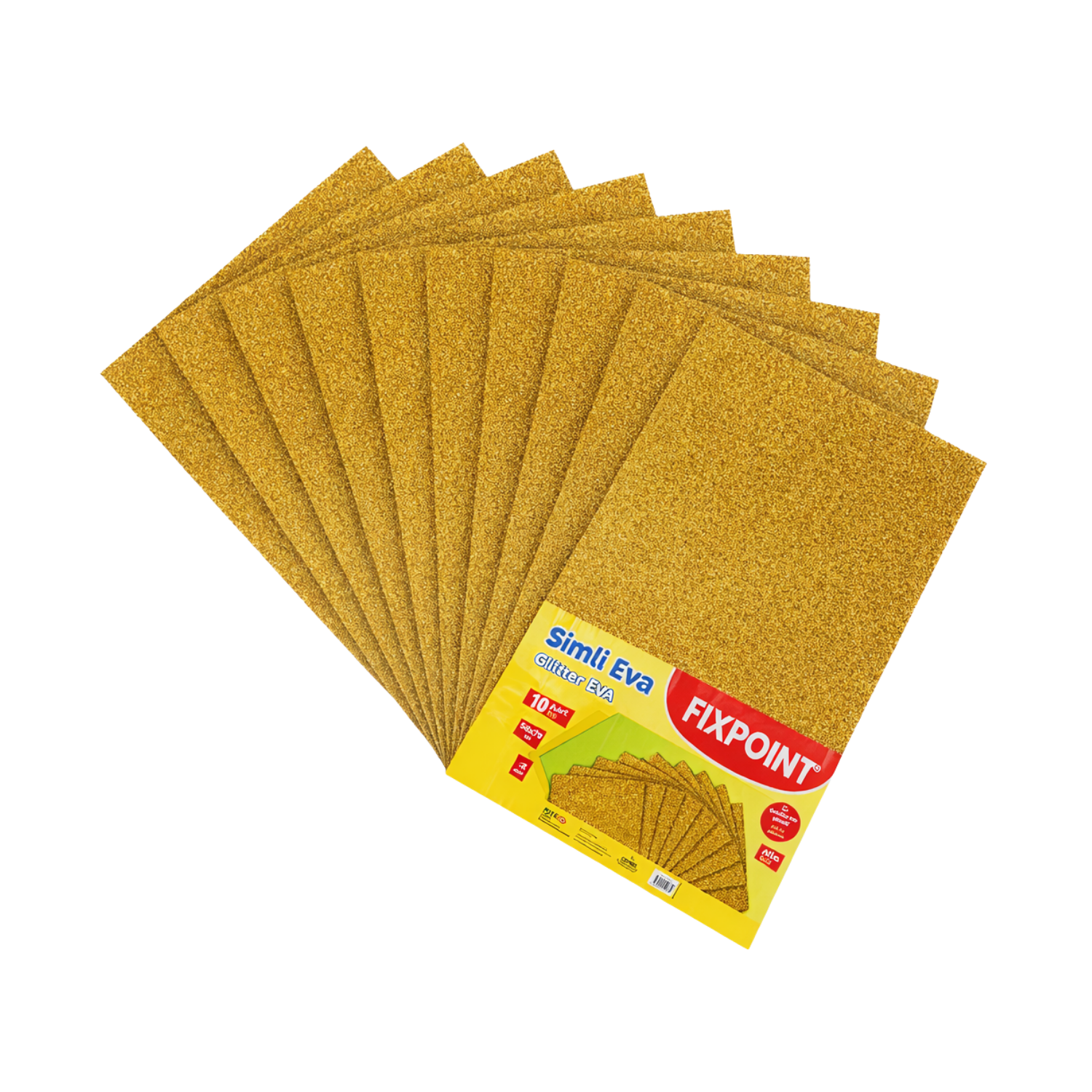 FixPoint Eva Simli 50x70cm 10 lu Altın Sarı P-6012