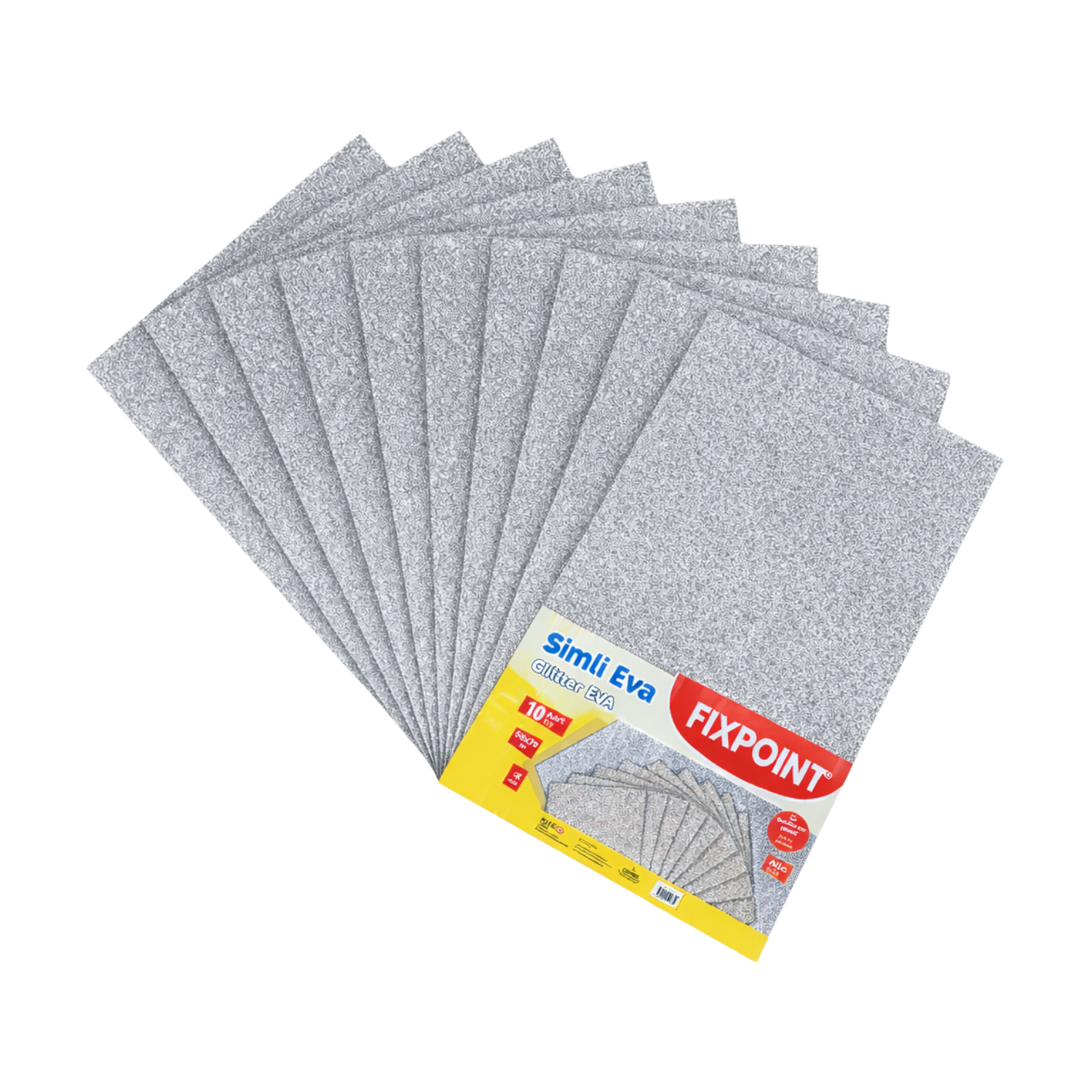 FixPoint Eva Simli 50x70cm 10 lu Gümüş P-6074