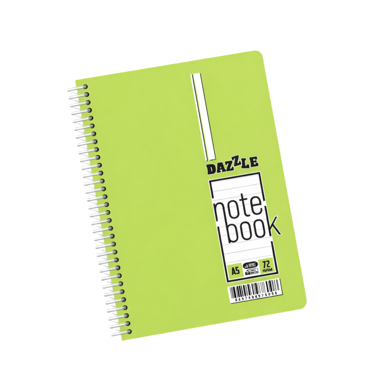 DAZZLE PP KAPAK SPİRALLİ LİSE A5 72 YPR KARELİ