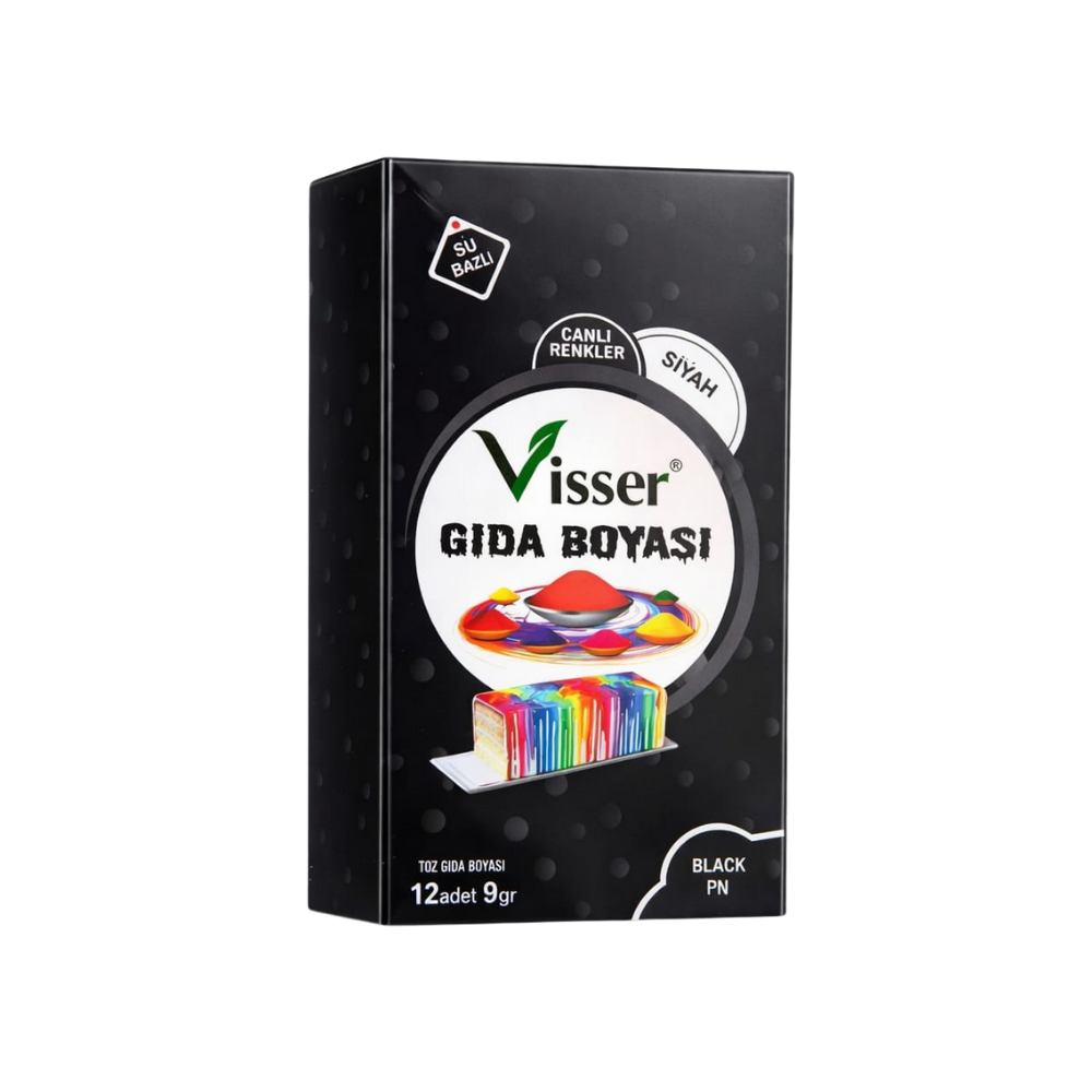 VİSSER GIDA BOYASI SİYAH 9 GR x 12 ADET