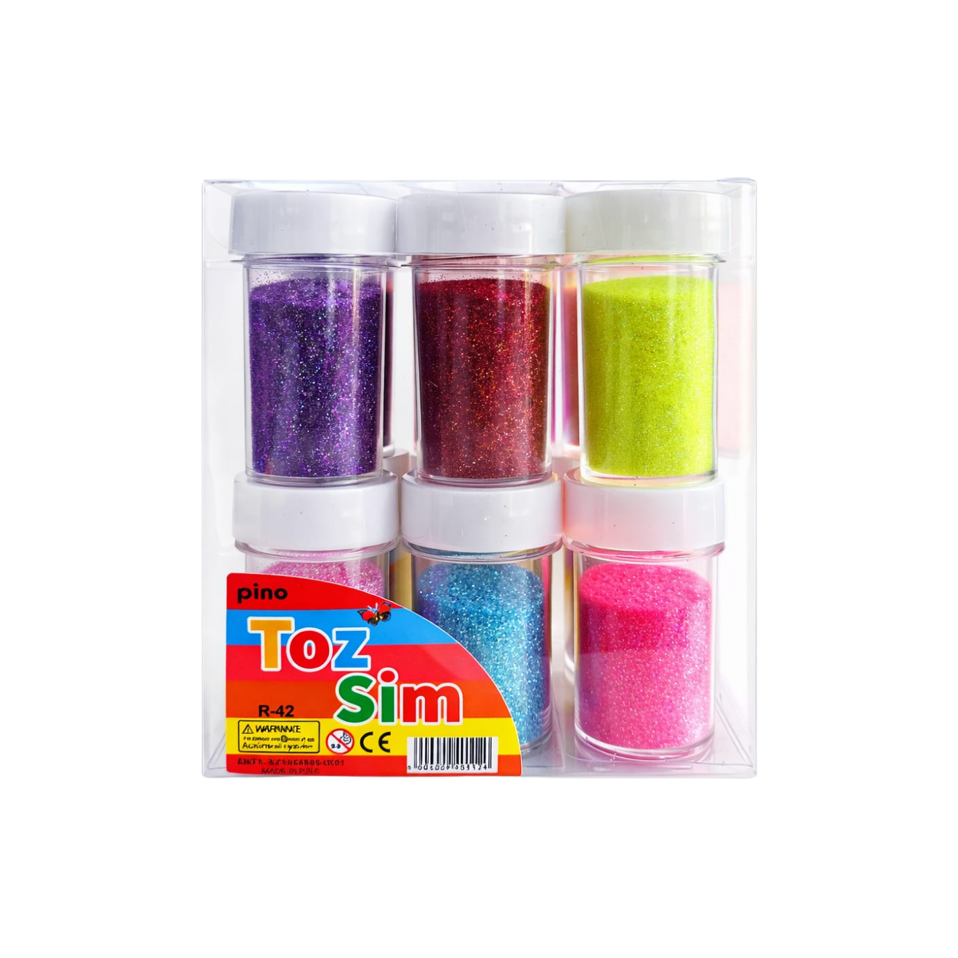 PİNO TOZ SİM NEON FOSFORLU KARIŞIK 12 Lİ