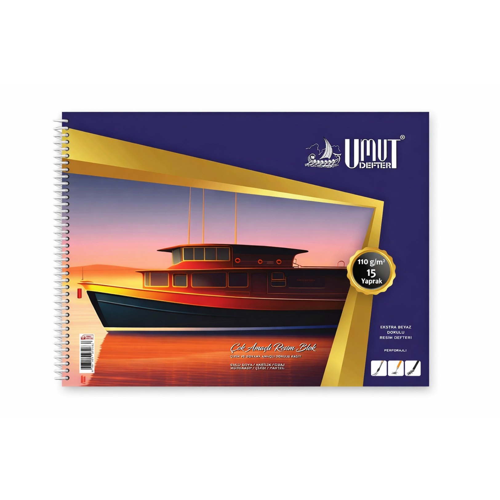 UMUT RESİM DEFTERİ KK 35X50 110 GR 15 YPR 12 Lİ * 5 DZ