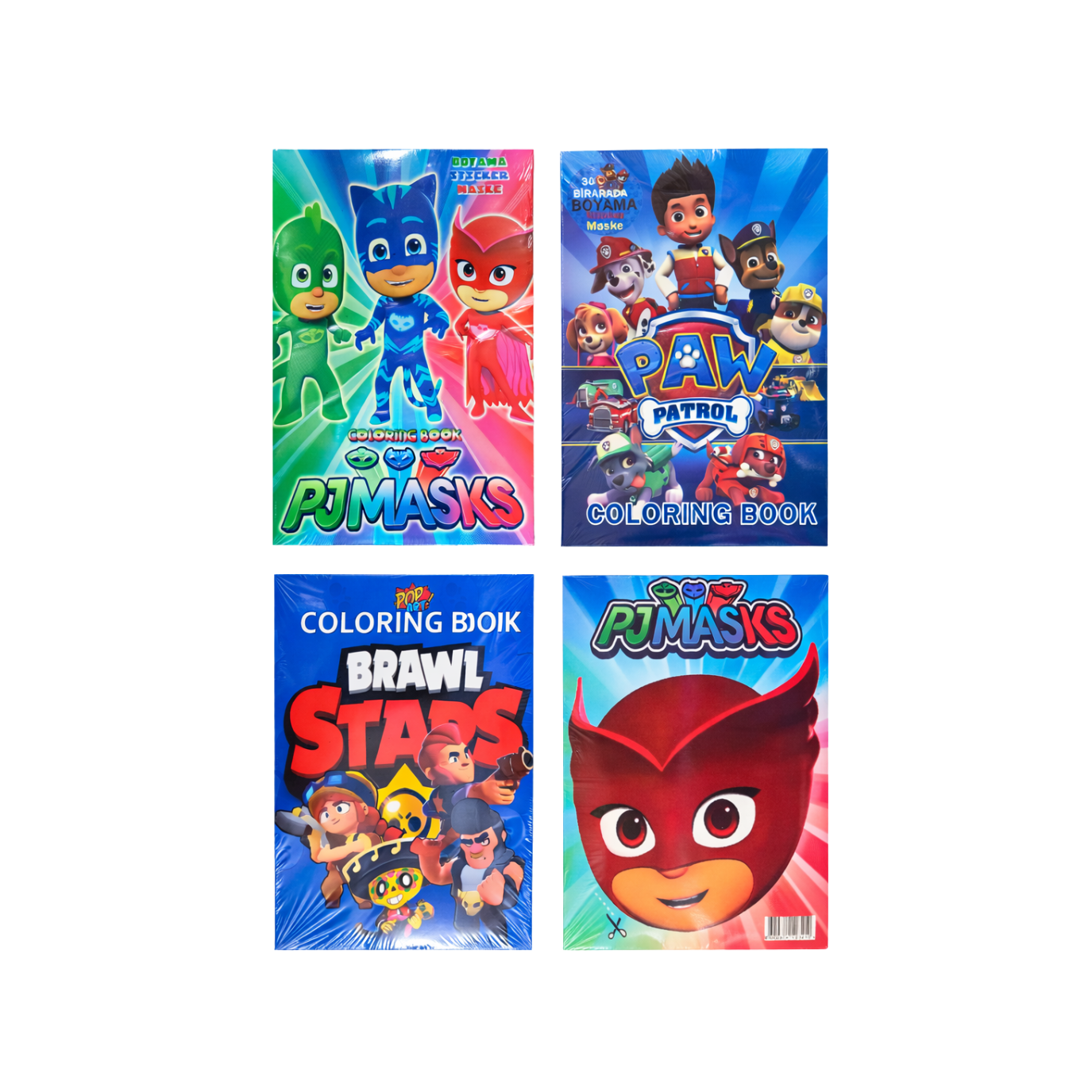 KARAKTER BOYAMA STİCER MASKE 20 Lİ