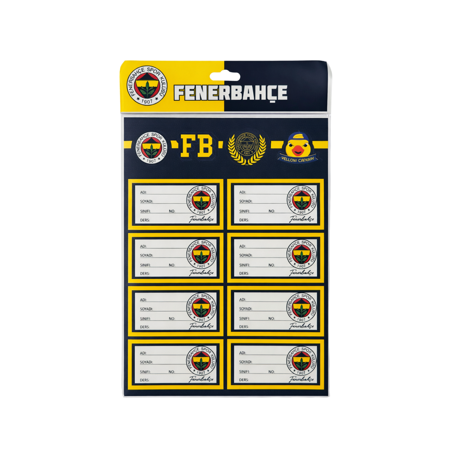 FENERBAHÇE OKUL ETİKETİ 3 YPR 25 Lİ