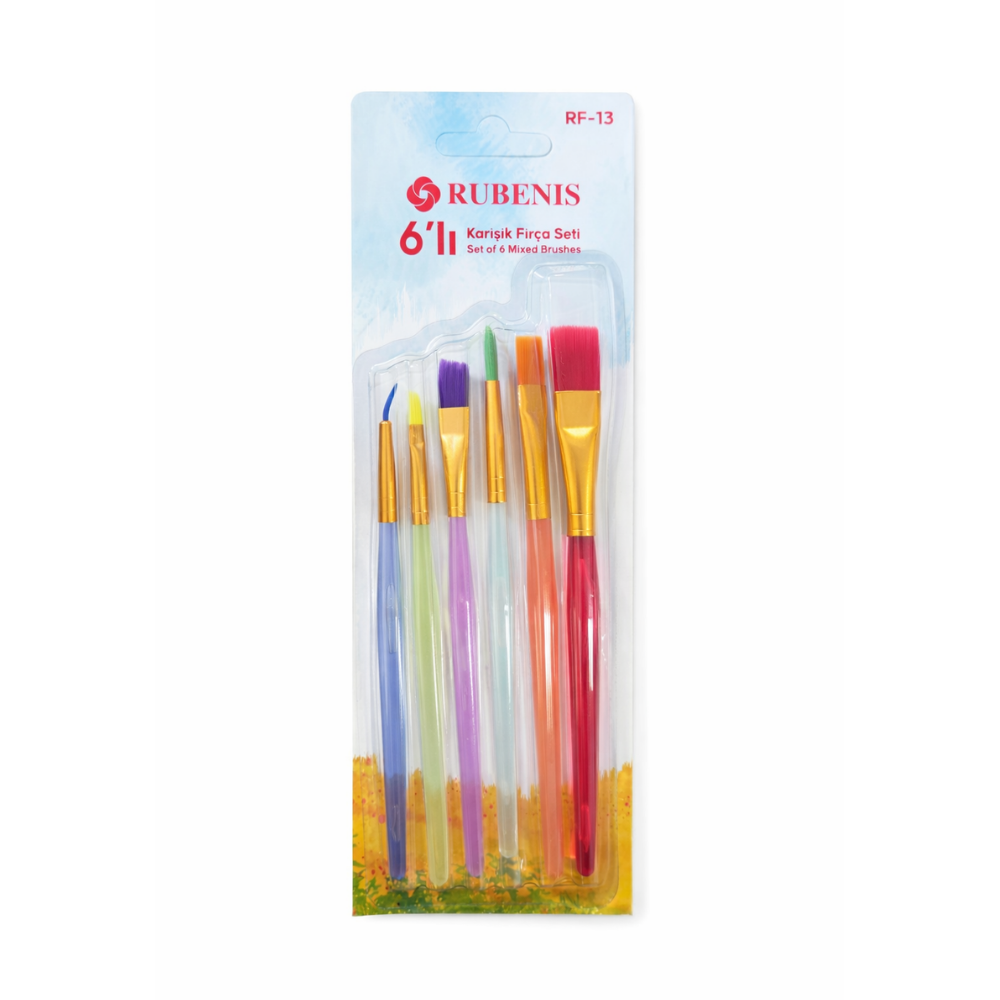 RUBENİS 6 LI FIRÇA SETİ KARIŞIK