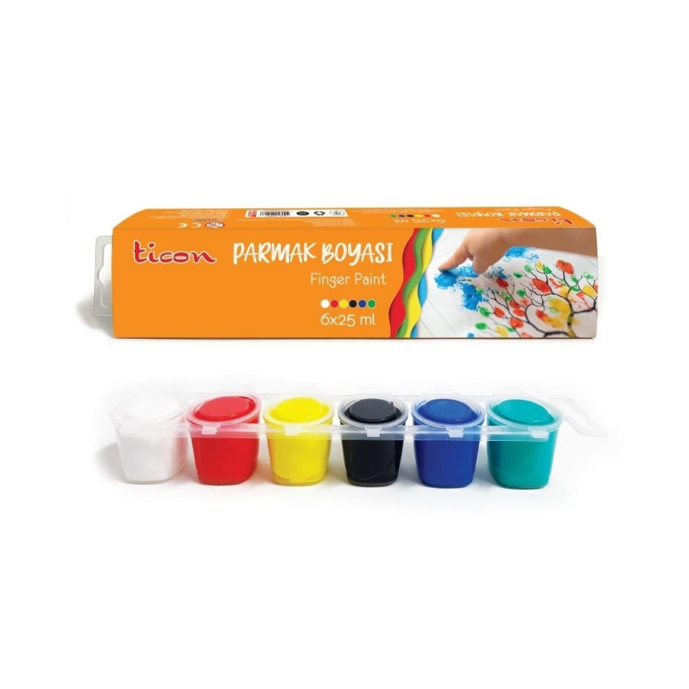 TİCON PARMAK BOYASI 6X25 ML